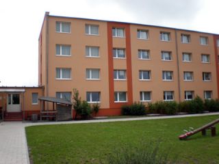 Das Wohnheim in Pritzwalk (Außenansicht)