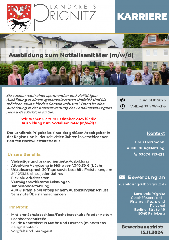 Ausbildung zum Notfallsanitäter (m/w/d) - Seite 1