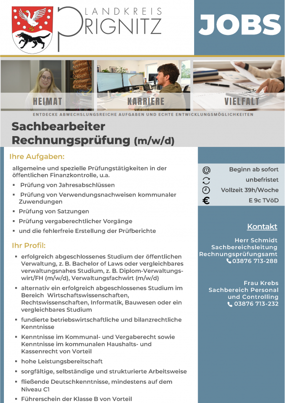 Sachbearbeiter Rechnungsprüfung (m/w/d) - Seite 1