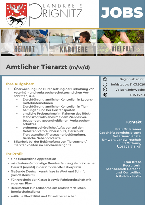 Amtlicher Tierarzt (m/w/d) - Seite 1