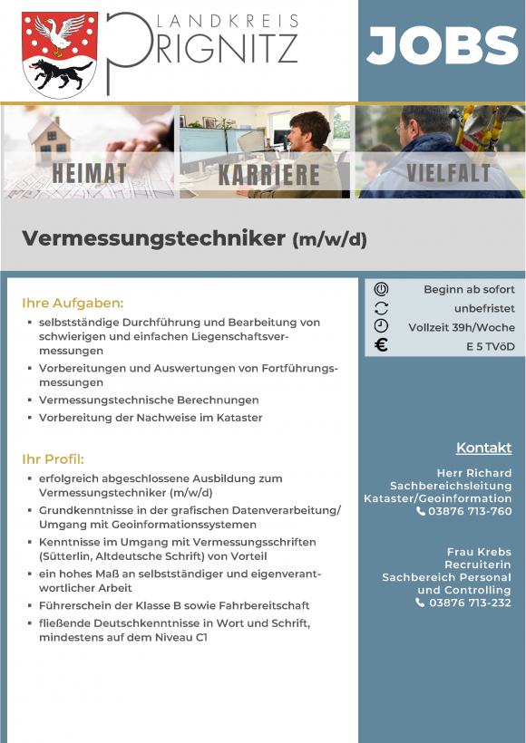 Vermessungstechniker (m/w/d) - Seite 1