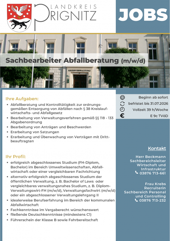 Sachbearbeiter Abfallberatung (m/w/d) - Seite 1