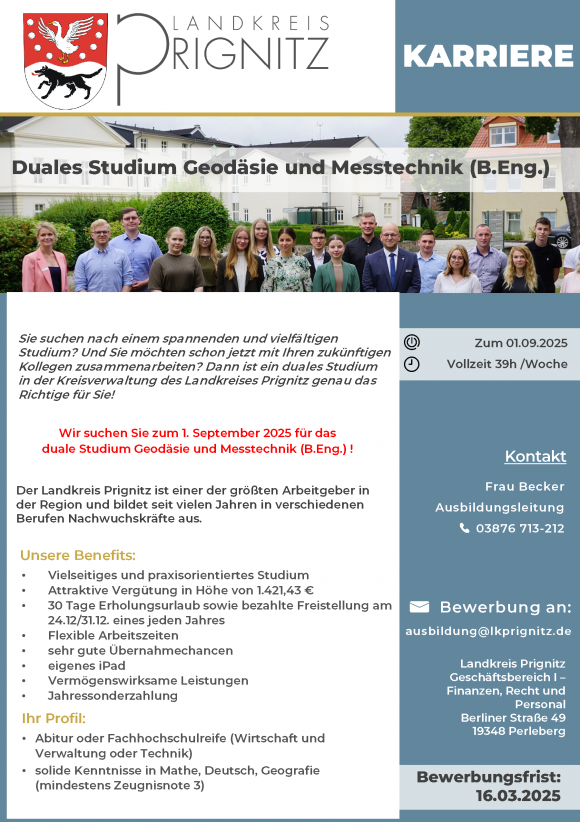   Duales Studium Geodäsie und Messtechnik (B.Eng.)  - Seite 1