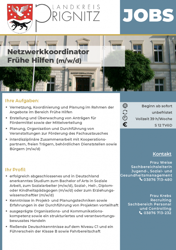 Netzwerkkoordinator Frühe Hilfen (m/w/d) - Seite 1