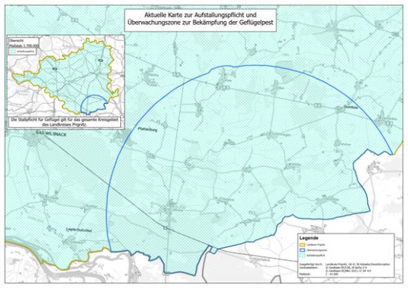 Stallpflicht im Kreisgebiet