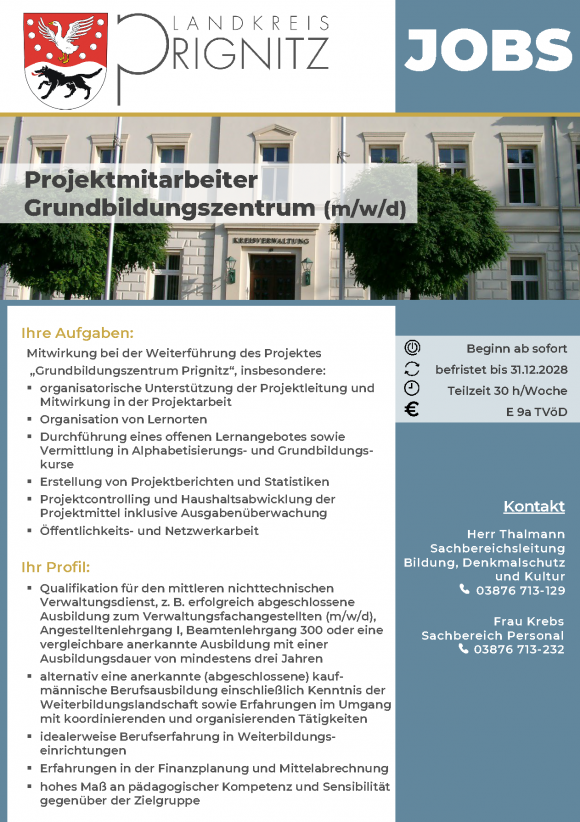 ProjektmitarbeiterGrundbildungszentrum (m/w/d) - Seite 1
